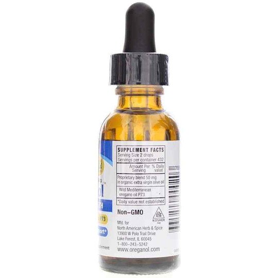 Oil of Wild Oregano Oreganol Super Strength Liquid, NAHS